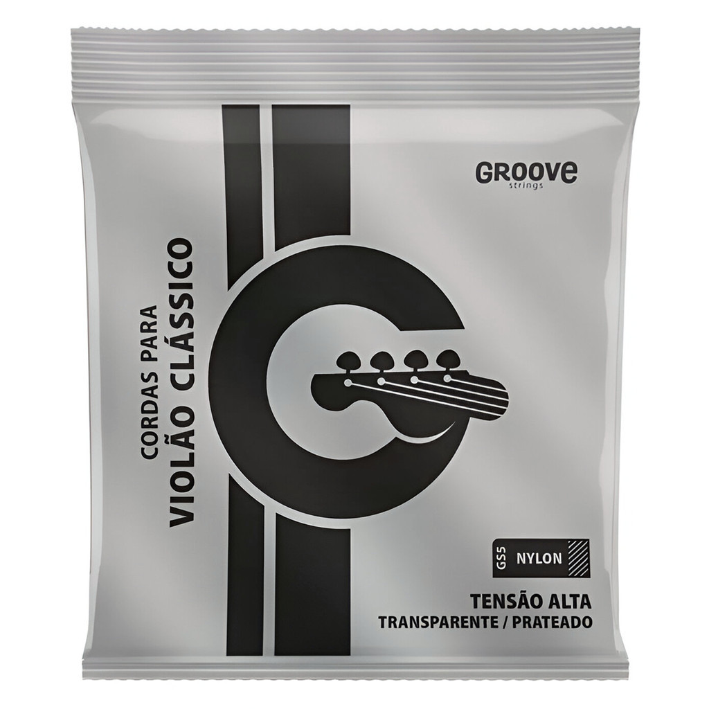 Jogo De Cordas Nylon Para Violão Clássico Groove Tensão Alta | Shopee ...