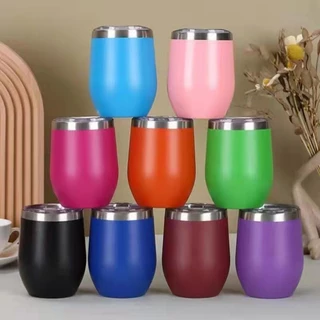 Copo Cuia Térmica 350ml Em Inox Com Tampa Acrílica