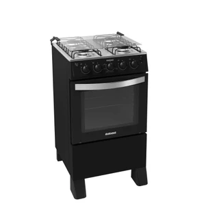 Fogão a Gás Preto 4 Bocas Acendimento Automático Itatiaia Waves New Preto 127V/220V Bivolt em Oferta na Shopee