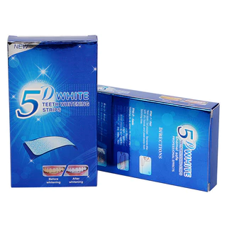 Adesivos de dentes brancos 5D para clarear os dentes Adesivos de beleza para os dentes
