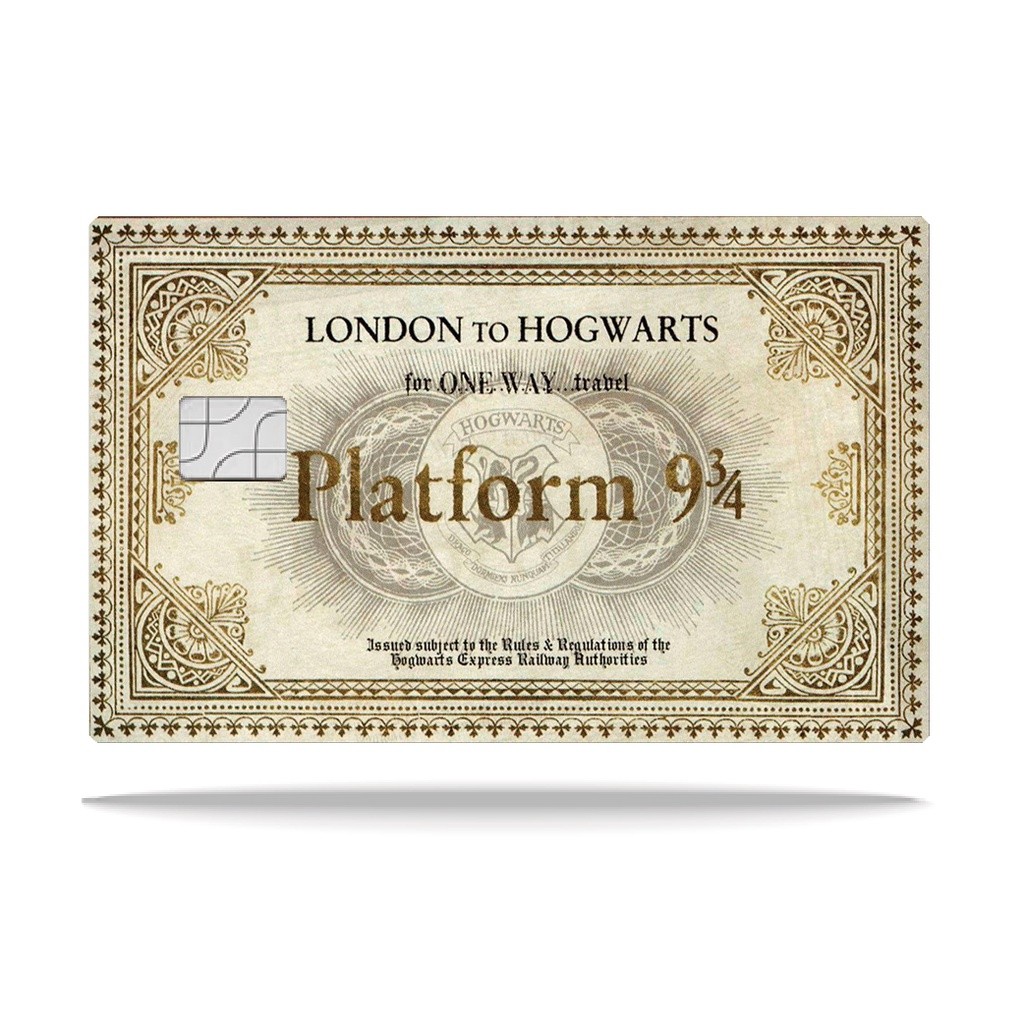 1 Un Pelicula Adesiva Cartão Crédito Debito Harry Potter 1 Und.