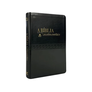Bíblia em Ordem Cronológica | NVI | Capa Luxo Preta em Oferta na Shopee