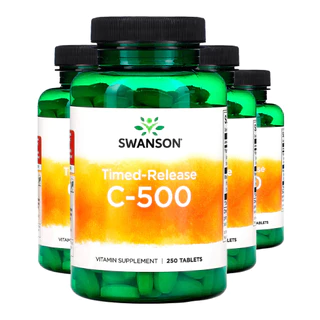 Kit 4x Vitamina C-500 Swanson Rose Hips 250 Tablets Importado /Made in Usa
