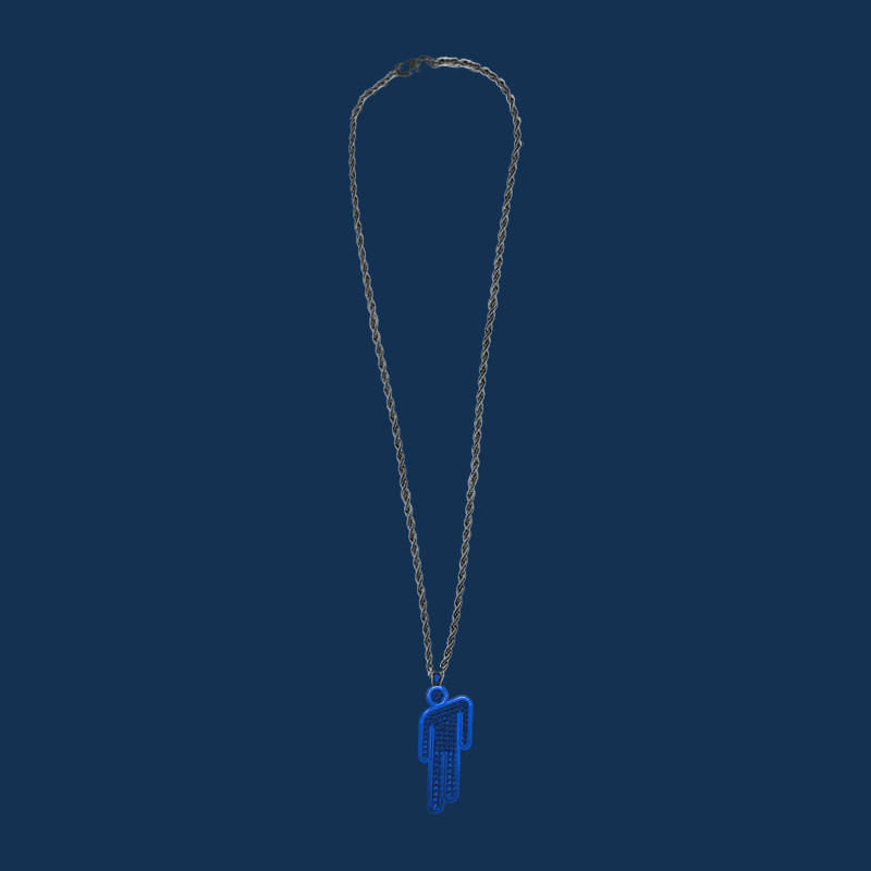 Billie Eilish HIT ME HARD AND SOFT BLUE BLOHSH COLAR Pingente