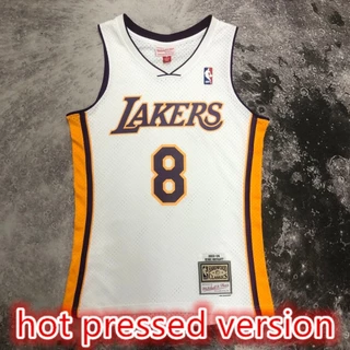 NBA jersey Versão Prensada A Quente Los Angeles Lakers # 8 Camisa De Basquetebol Bryant