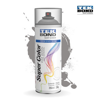 Tinta Spray Verniz Incolor Fosco SuperColor Uso Geral 350ml Tekbond Aerossol Secagem Rápida Gesso Cerâmica Aerosol