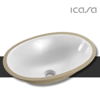 Cuba De Embutir Oval Branca Icasa 49 X 36cm IL6