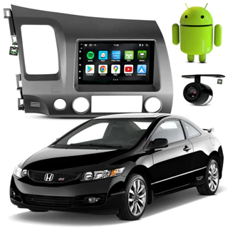 Kit Central Multimidia Android 7 Pol New Civic 2007 2008 2009 2010 2011
