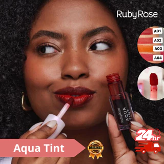 Aqua Tint Ruby Rose 5ml Pigmentado Com boa fixação Lip Tint em Oferta na Shopee