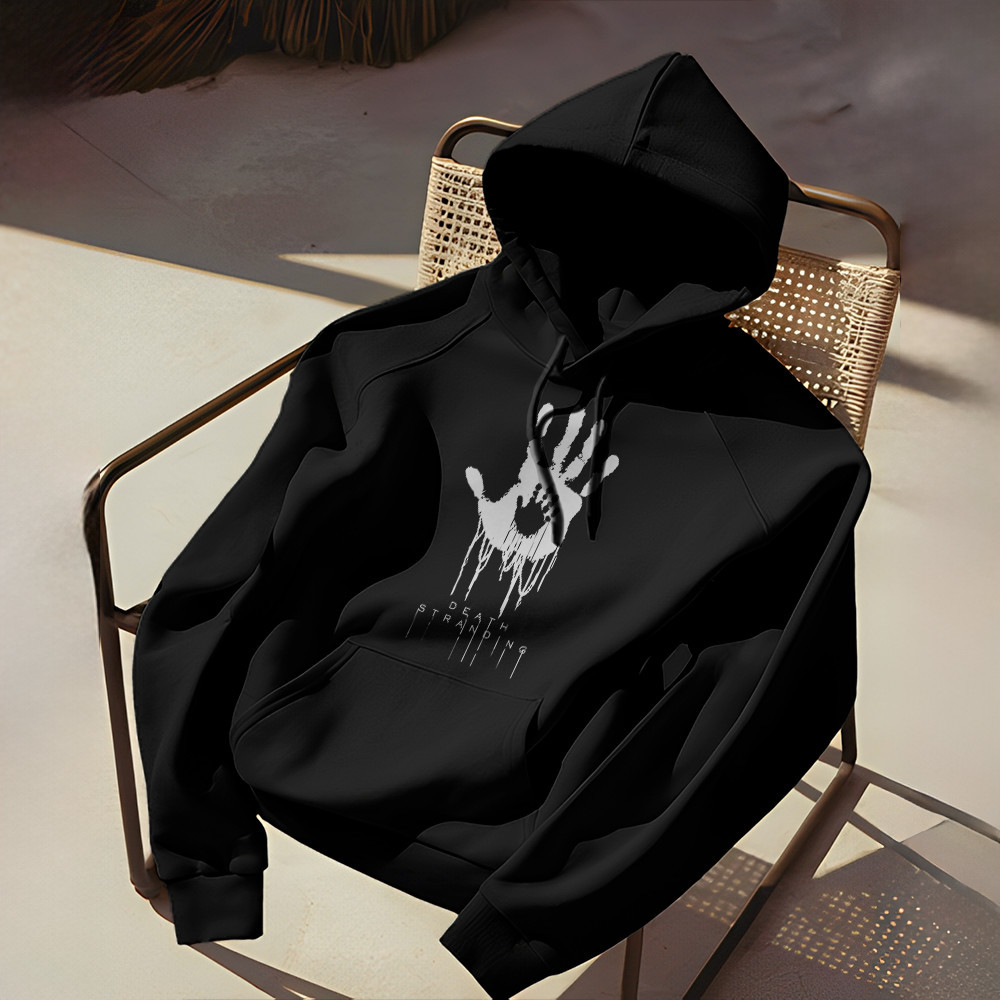 Blusa De Frio Moletom Canguru Com Capuz Algodão Death Stranding Gamer