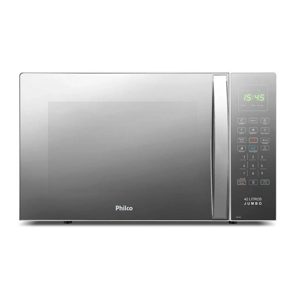 Micro ondas 42L Philco Jumbo Múltiplas Funções 1560W PMO42EB 110V