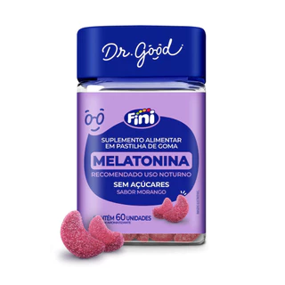 Dr Good Gummy Melatonina Fini  60 Unidades Sem Lactose em Oferta na Shopee