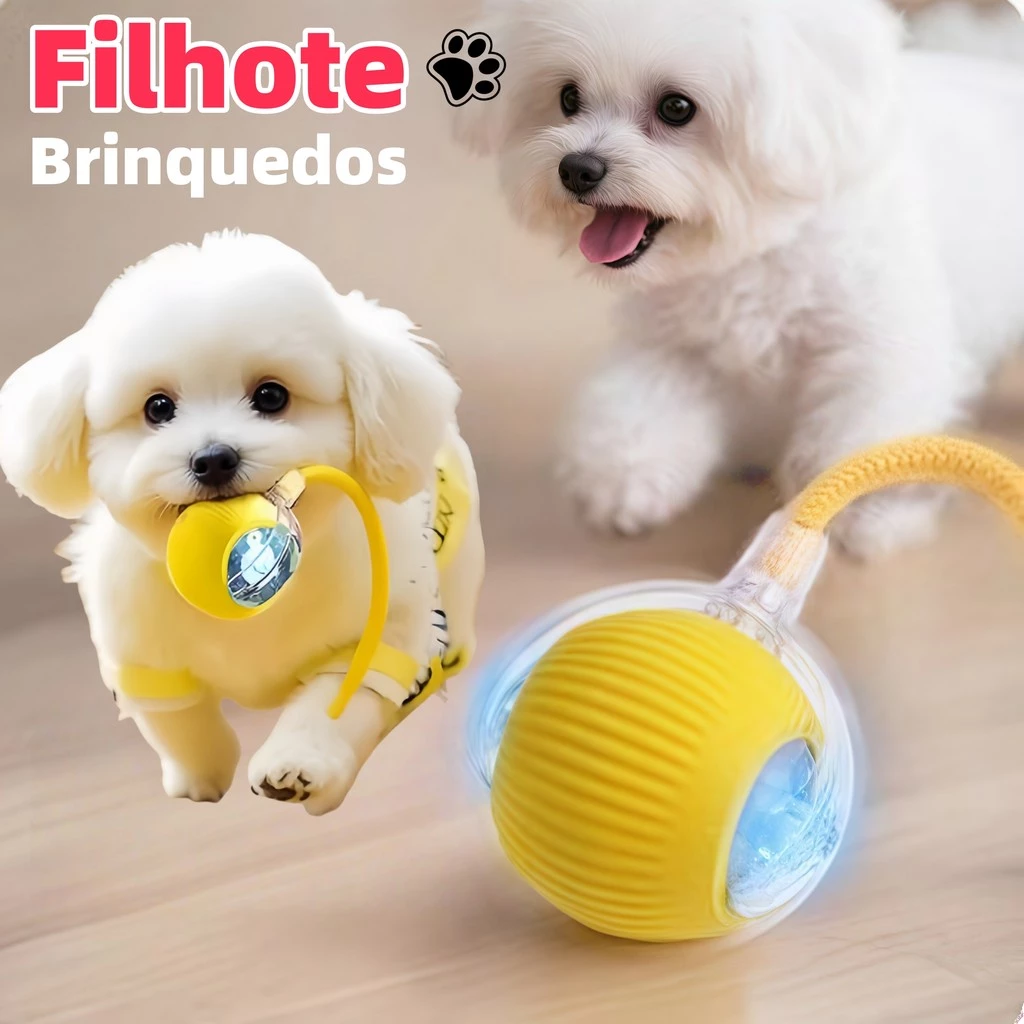 Bola de Rolamento Automática Interativa para Filhotes - Pool de Ofertas