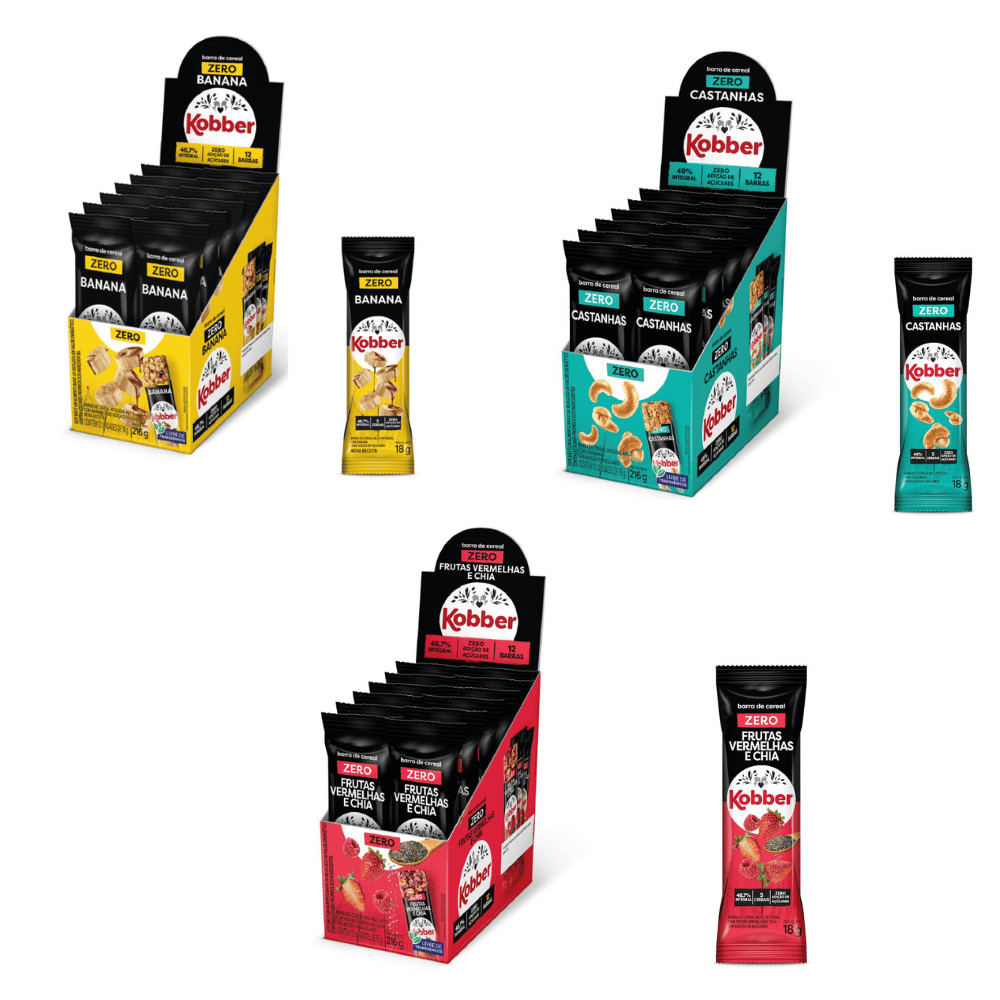Barra de Cereal Zero Display - Kobber 216gr