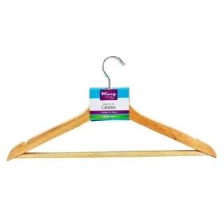 Conjunto de Cabides 3 Peças 45CM Madeira em Oferta na Shopee