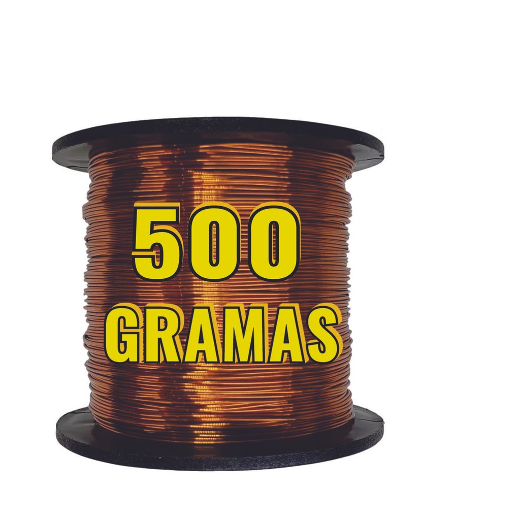 Fio Cobre Esmaltado 19 20 21 22 23 24 25 26 27 28 29 - 500g