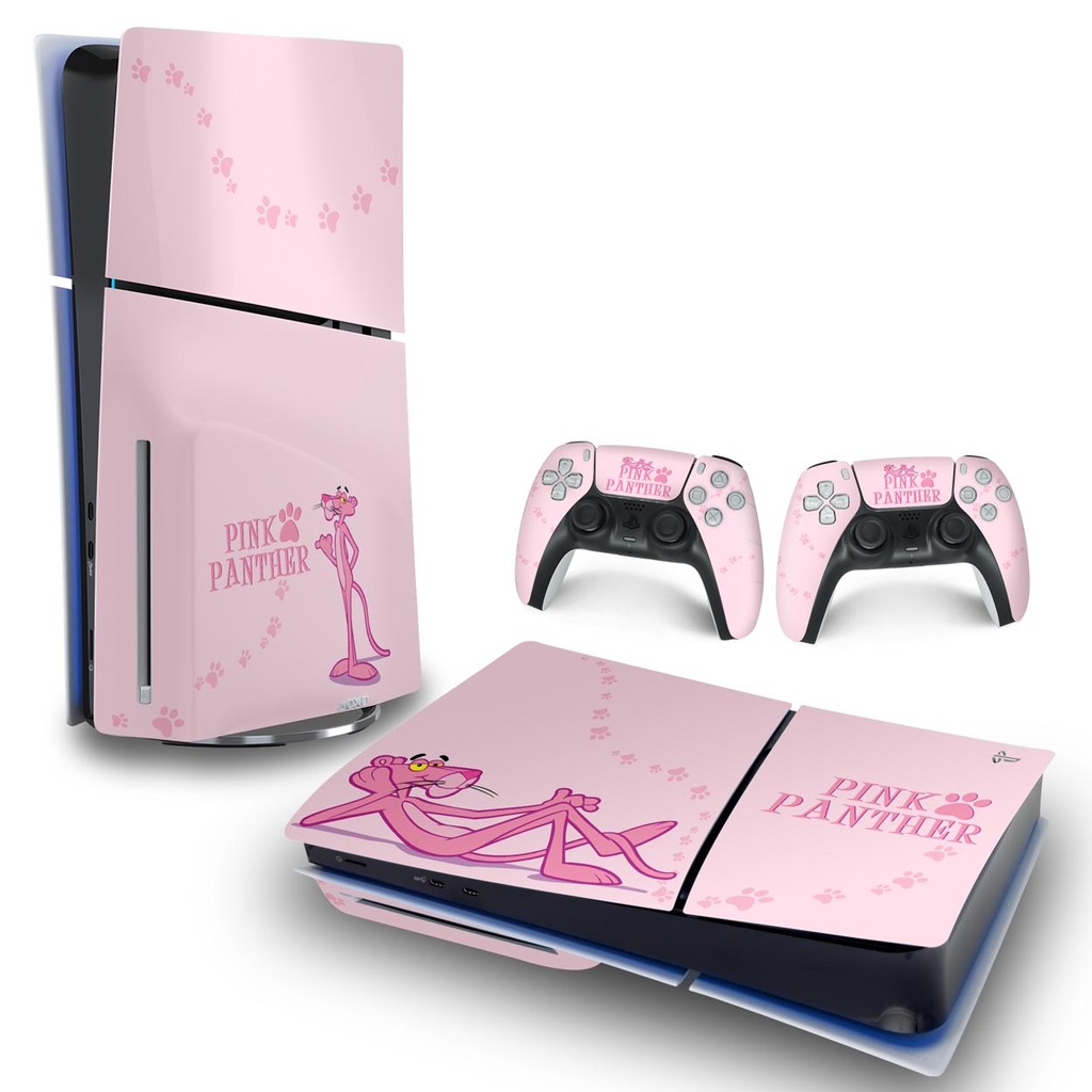 Skin PS5 Playstation 5 Slim Adesivo Horizontal - Pantera Cor de
