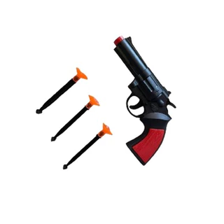 Pistola Lança Dardos Arminha Arma Tiros Precisos Brinquedo