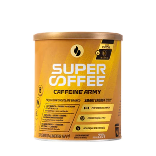 SuperCoffee Paçoca com Chocolate Branco 220g - Caffeine Army
