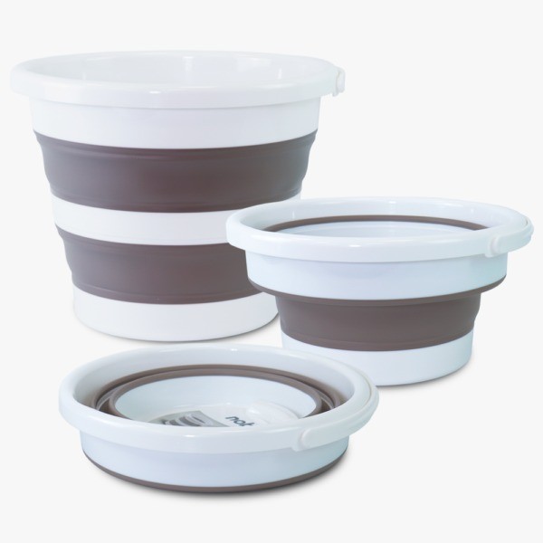 Balde Retrátil Dobrável 12 Litros Silicone Original Multiuso Portátil