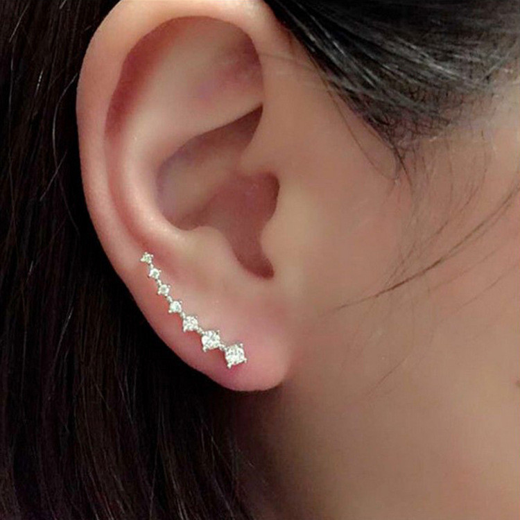 Estrela da Moda Estrela da Linha Brincos de Senhora Diamante Intermitente