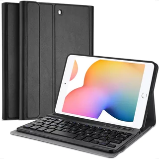 Case Capa Smart Cover Com Teclado ABS e Porta Caneta Para iPad 7ª 8ª 9ª Geração 10.2 Polegadas