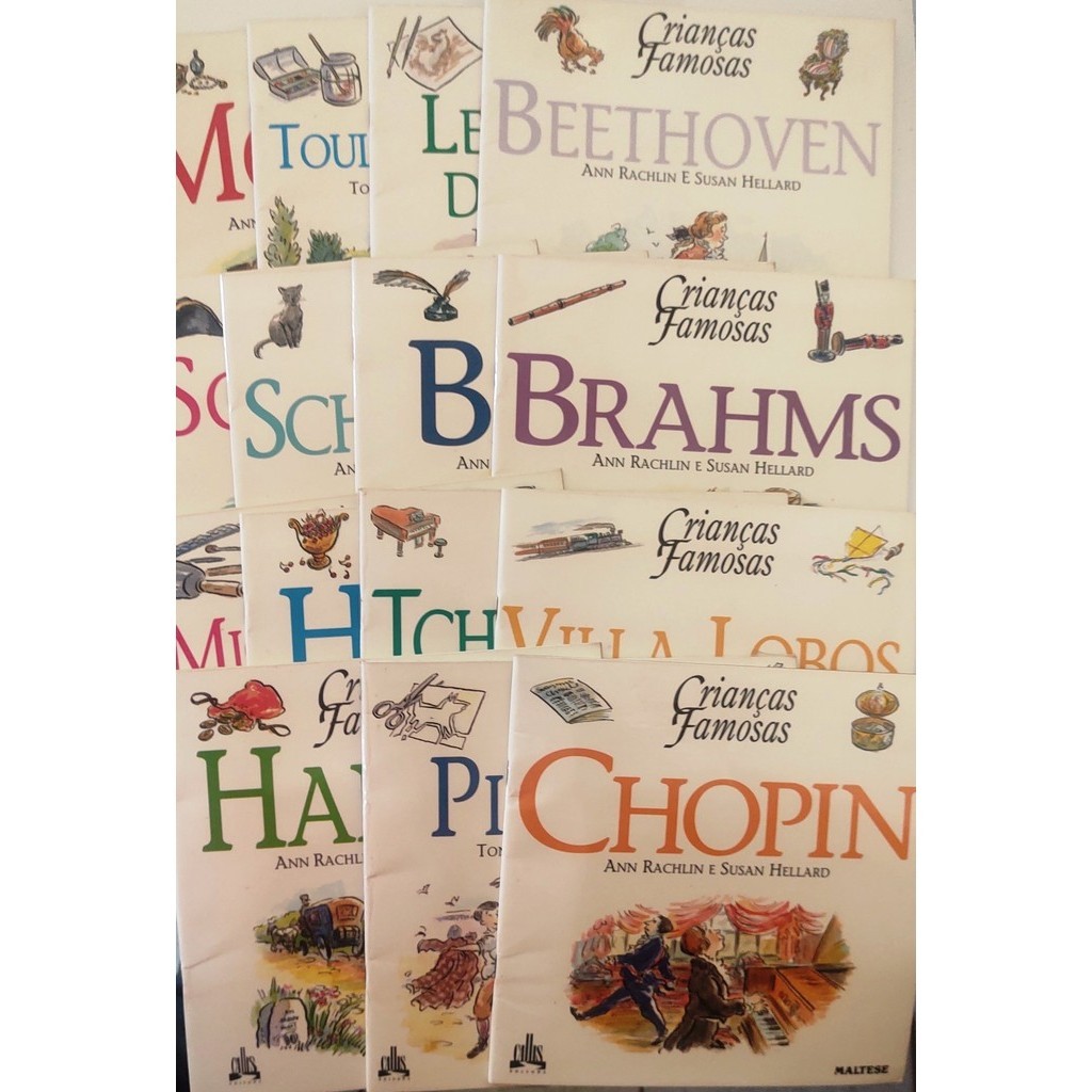 Coleção Crianças famosas 15 volumes de Ann Rachlin e outros 6649016 ...