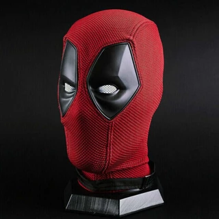 Cosplay Máscara Facial Completa De Alta Qualidade Deadpool Halloween Perspectiva Do Capuz De Malha Respirável