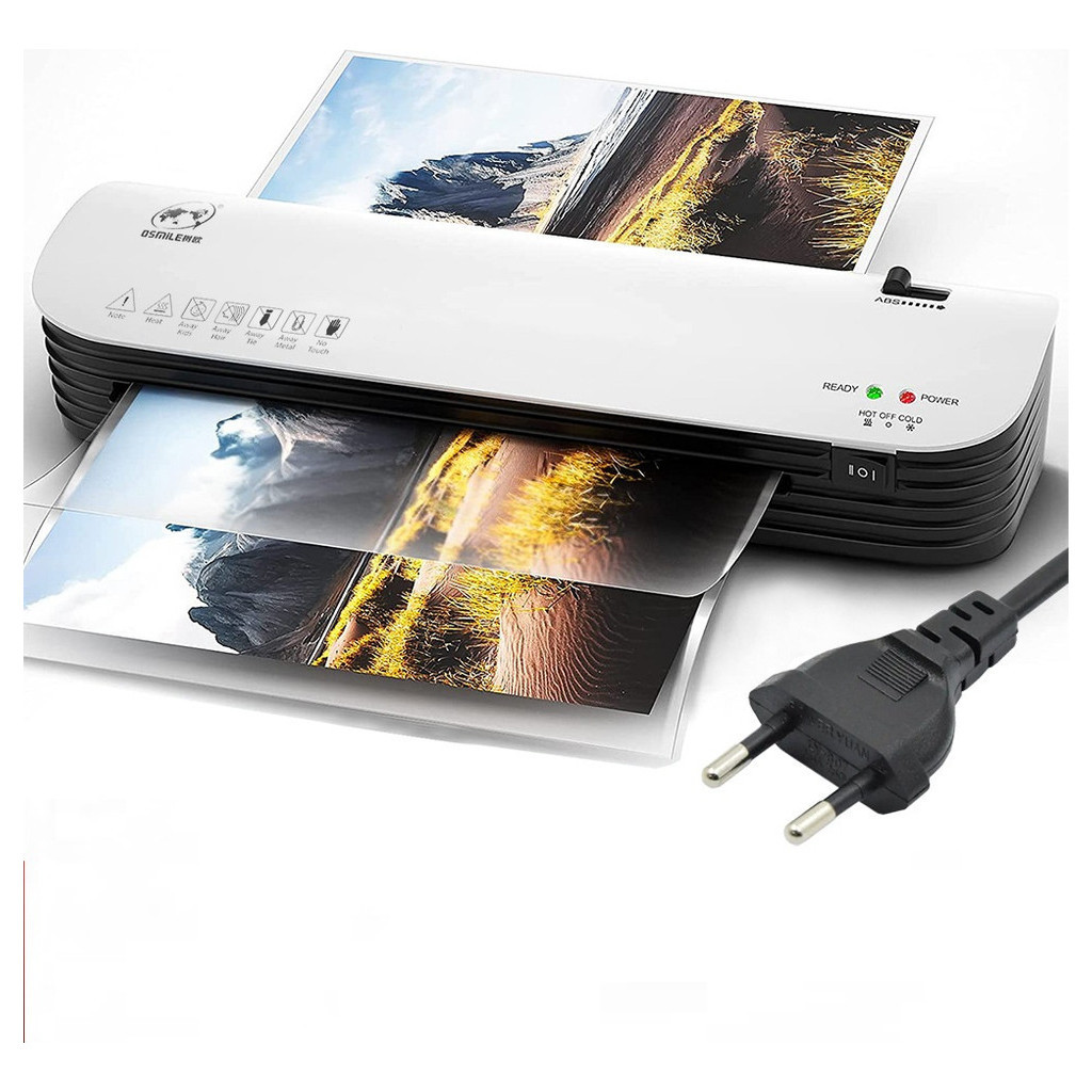 110V Máquina Laminação Fotos Documento Laminadora Plastificadora Para A4 A5 A6...