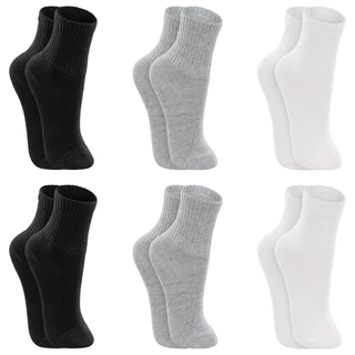 Kit 6 Pares de Meias Lupo Unissex Kids Infantil Cano Longo Alto Algodão Original Lupo