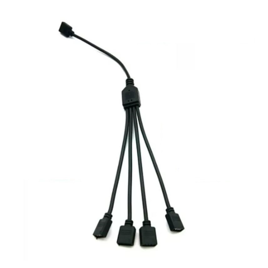 Cabo Splitter 1-4 Fan Hub Argb 3 Pinos 5v Endereçavel