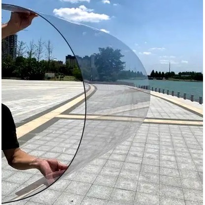 Placa de Policarbonato Compacto Cristal 85x55 x 2 mm para Máquinas de Corte