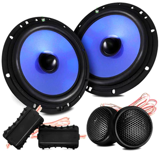 Kit Alto Falante 2 vias 130w 6 Pol 4 Ohms CM6.2 Hurricane