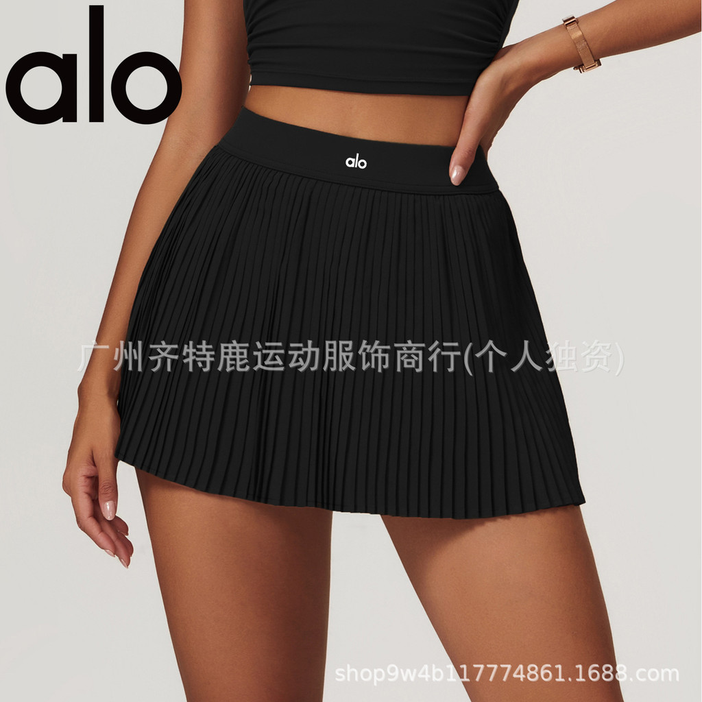 alo yoga プリーツスカート XXS Alo Yoga Saia Esportiva de Secagem Rápida com Bolsos Correndo