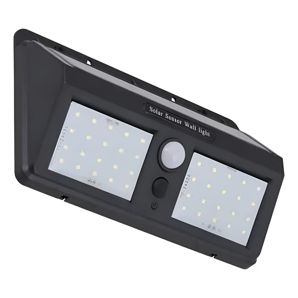 Luminária Led Solar Luz Jardim Sensor Movimento Noturno
