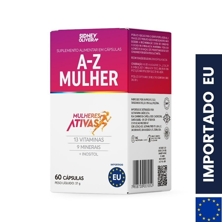 A-Z MULHER MULHERES ATIVAS 60 CAPSULAS UNIAO EUROPEIA SIDNEY