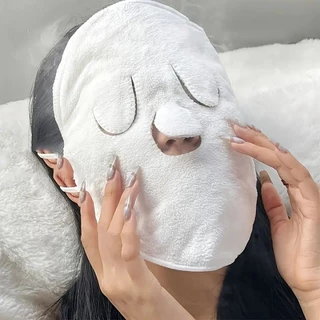 Toalha De Rosto Máscara Facial Compressa Quente Vapor Face De Reutilizável Para Hidratação De Cuidados Com A Pele