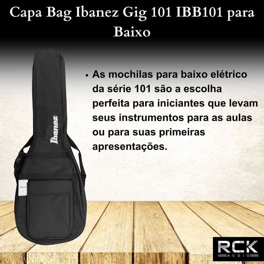 Capa Bag Ibanez Gig 101 IBB101 para Baixo Shopee Brasil