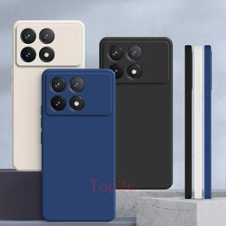 Capinha Poco X6 Pro 5G , Cor Sólida Protetora De silicone anti-Queda De Lisa Simples YT