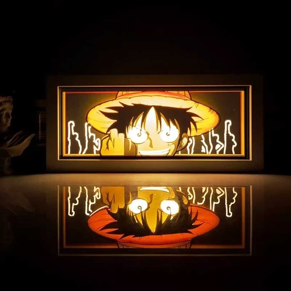 One Piece Luffy LED Light Box Cartoon Anime lightbox Manga 3D Lamp gift
