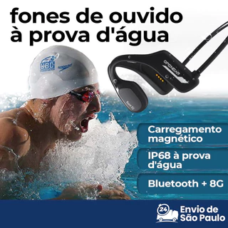 Fone De Ouvido De Condução Óssea À Prova D
