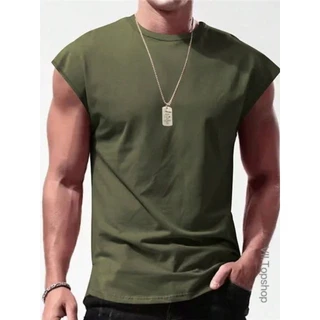 Regata Camiseta Masculina 100% algodão Sem Manga Básica Verão