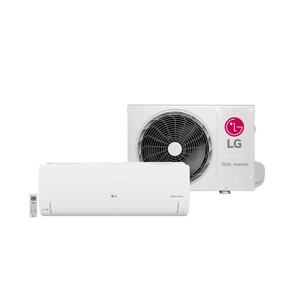 Split Hi Wall Inverter LG Dual Compact +AI 12000 BTU/h Quente e Frio S3 ...