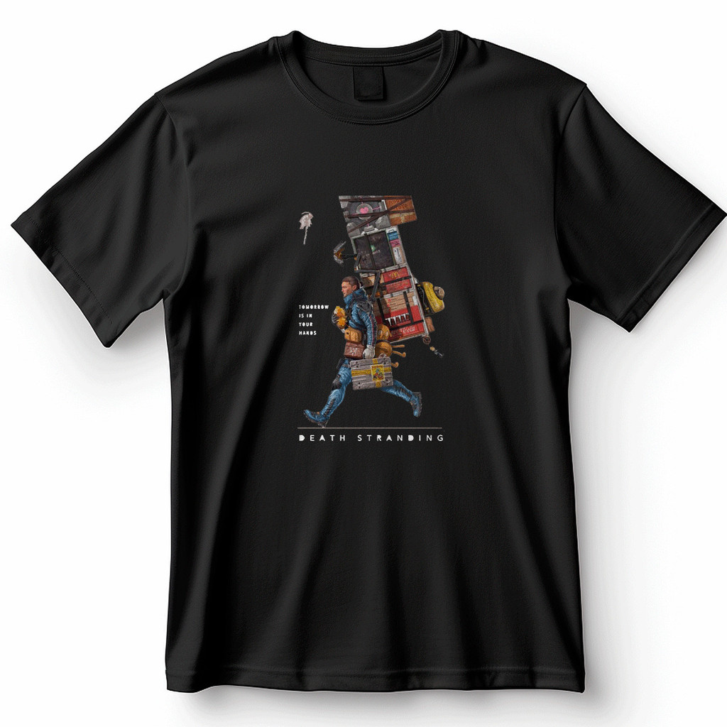 Camiseta Death Stranding - Sam Porter Transportando o Mundo Blusa Camisa 100% Algodão