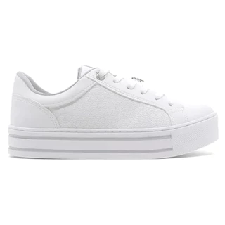 Tênis Casual Feminino Básico Branco Original Via Marte