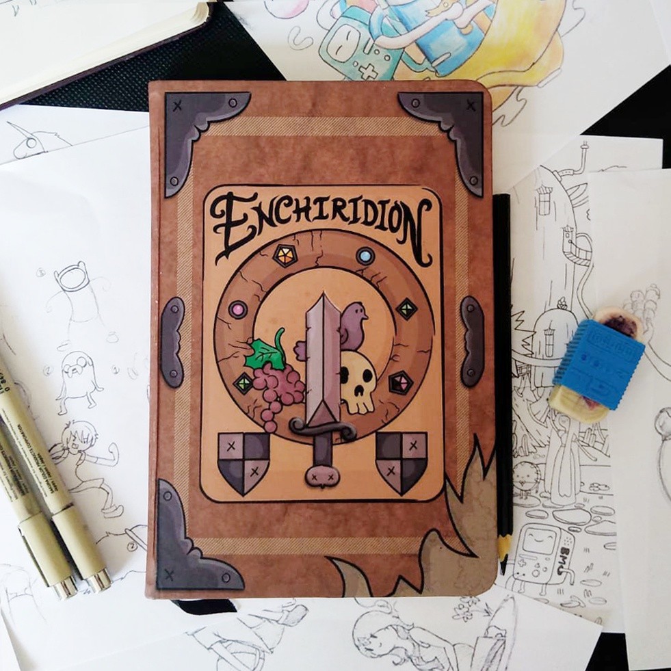 Caderno sketchbook ou anotações 21x14cm HORA DE AVENTURA