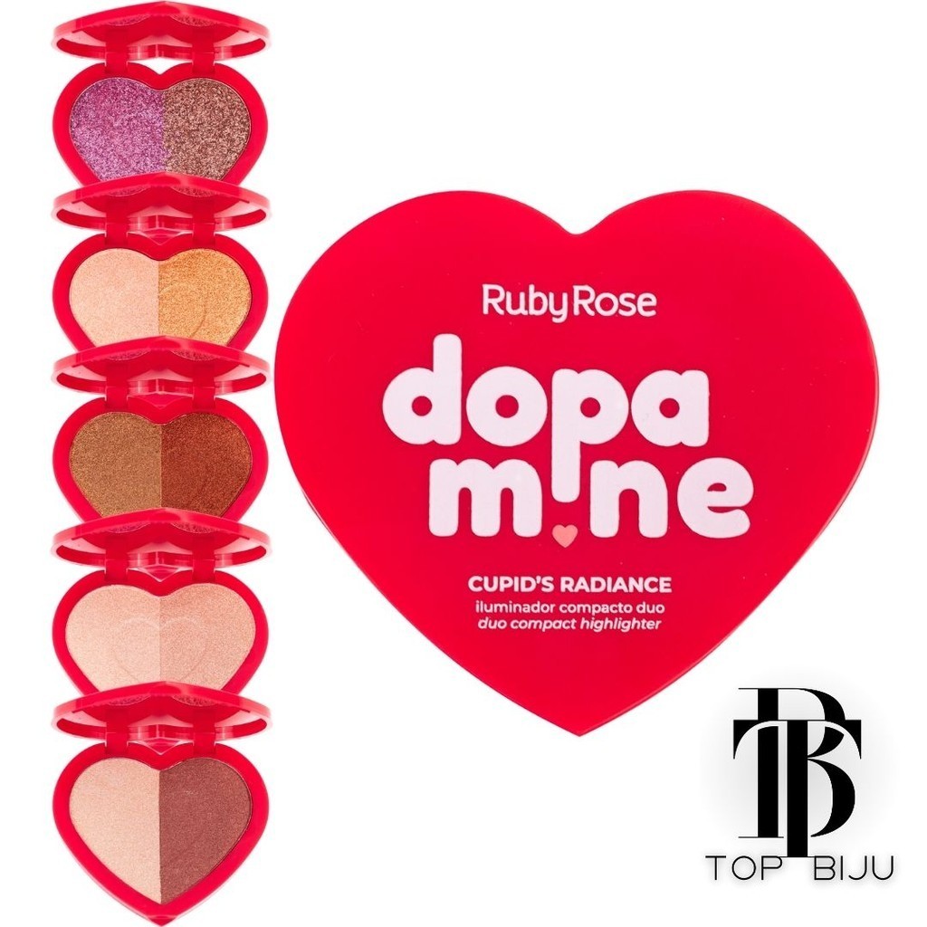 Duo de Iluminador Cupid's Radiance Dopa Mine Collection - Ruby Rose