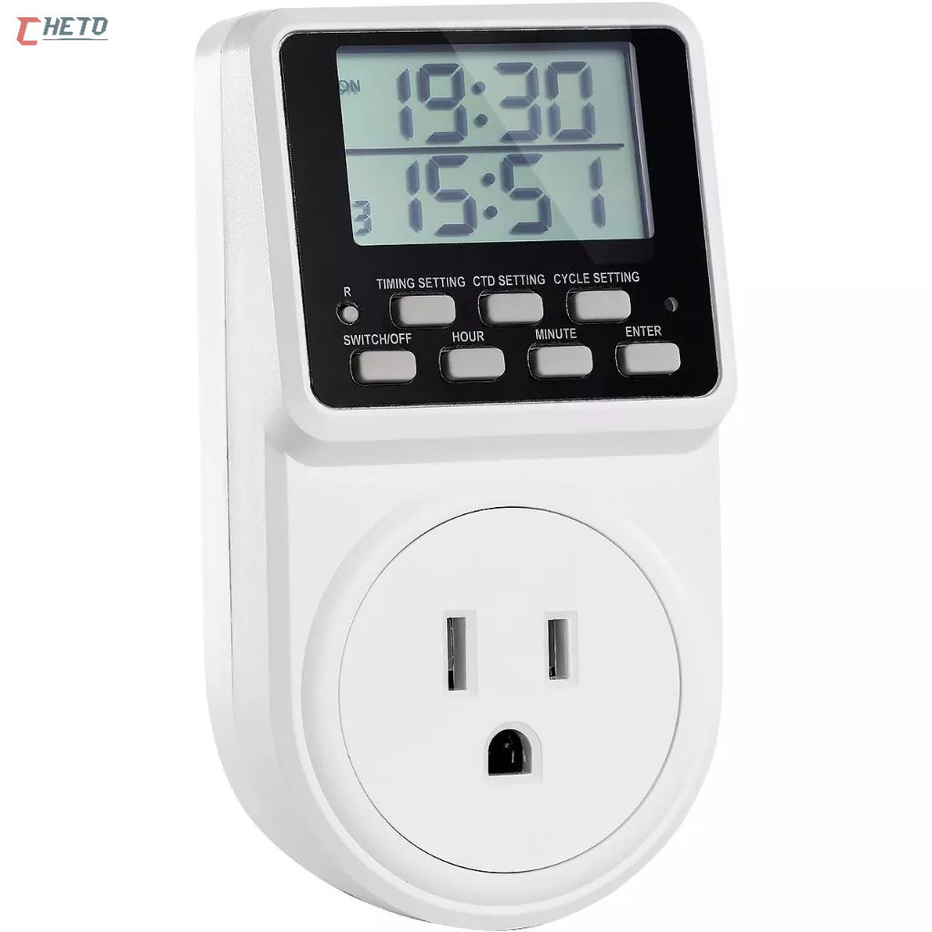 Timer Digital E Temporizador Tomada Lcd Programavel Energia Bivolt ...