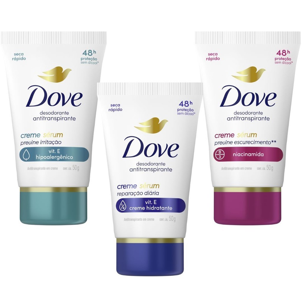 Desodorante em Creme Dove 50g Fragrâncias | Shopee Brasil