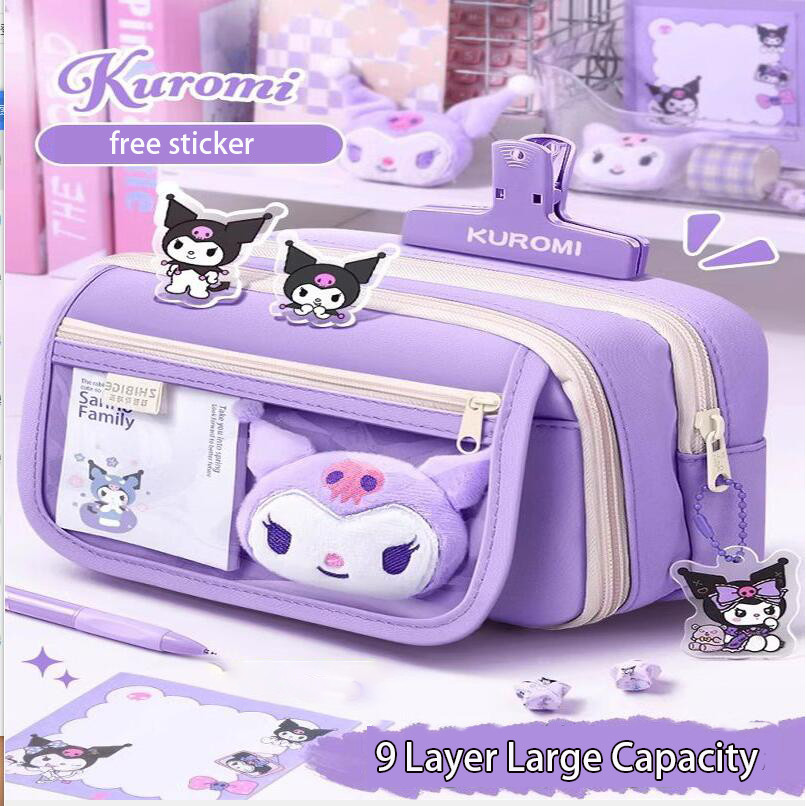 9 Camadas Capybara Ultra-Grande Kuromi My melody Pencil Bag